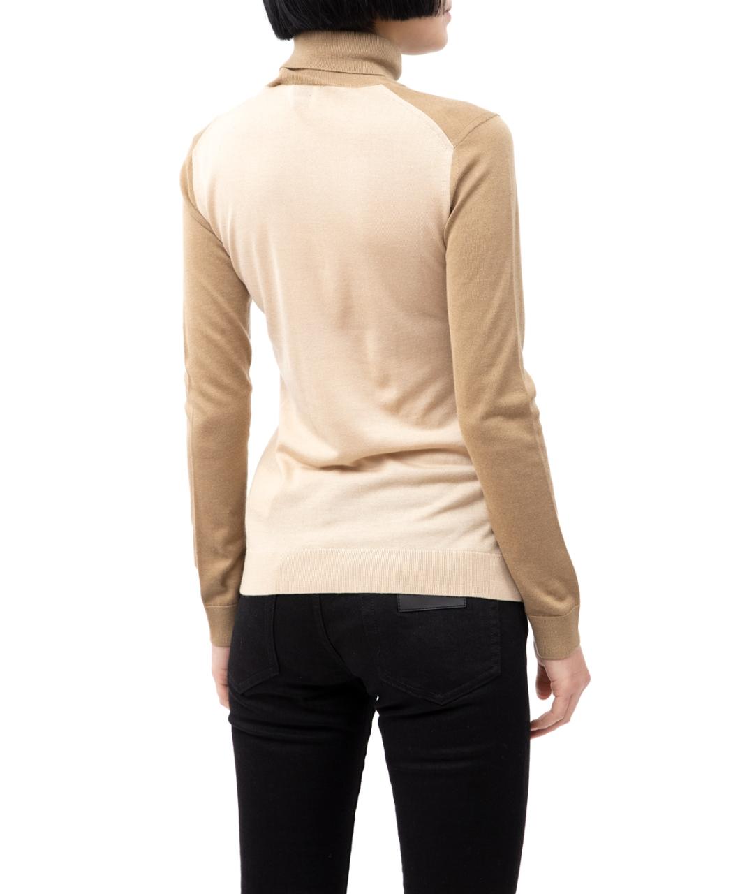 BURBERRY Бежевая шерстяная водолазка, фото 5