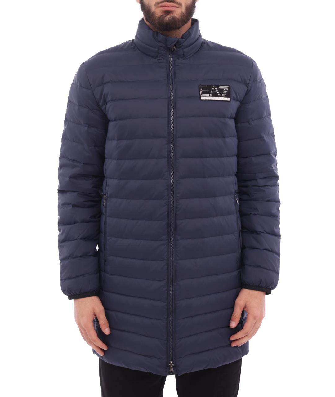 EA7 Синий пуховик, фото 1