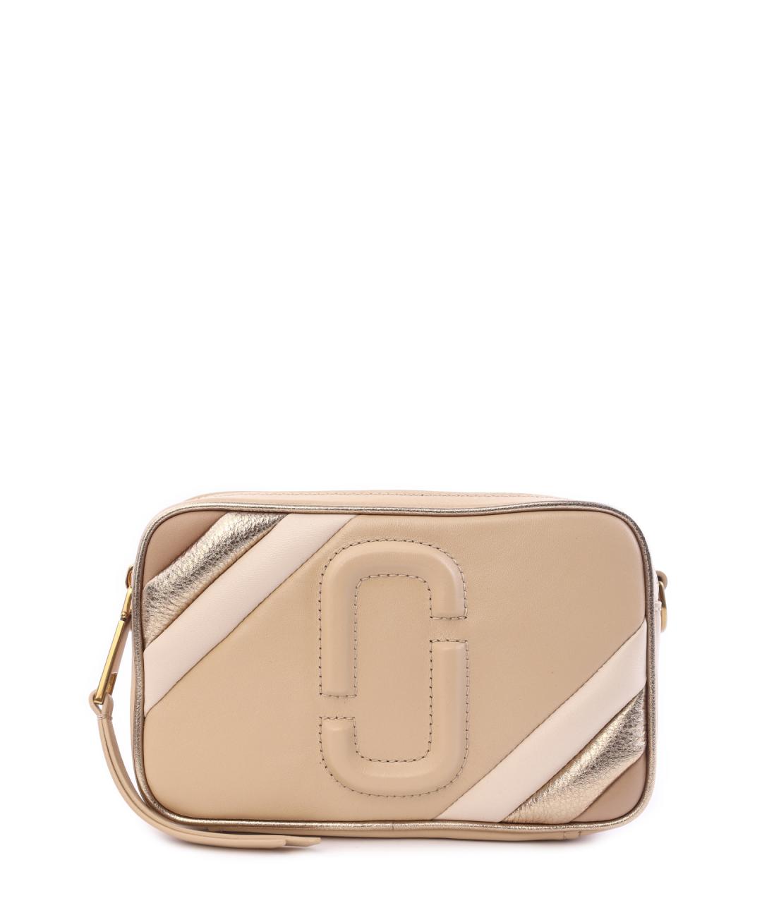 MARC JACOBS Бежевая кожаная сумка через плечо, фото 1