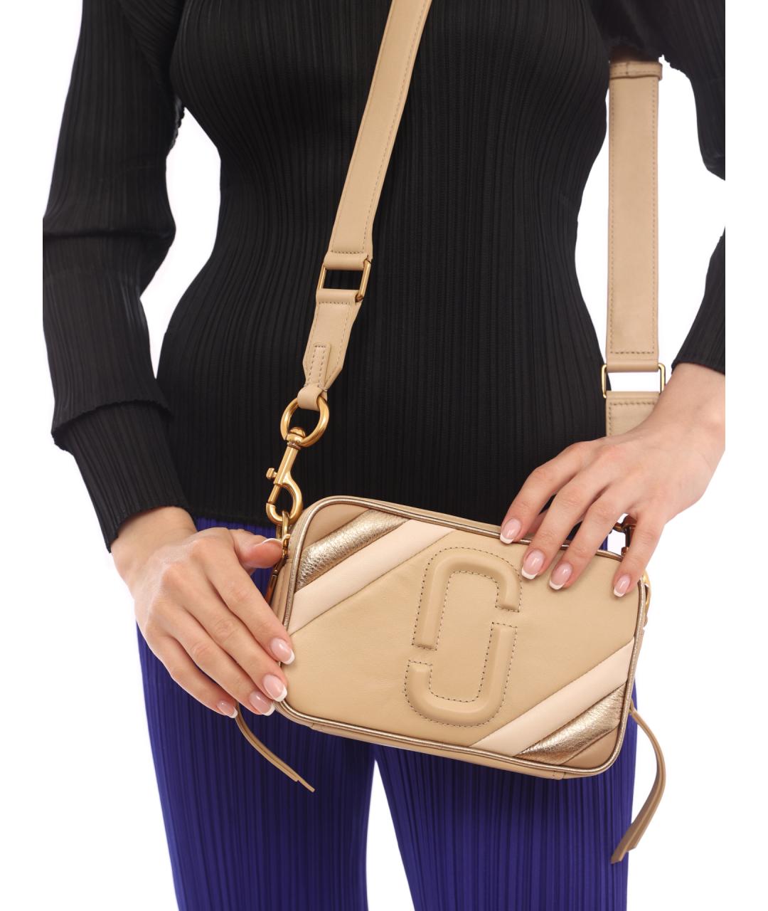 MARC JACOBS Бежевая кожаная сумка через плечо, фото 7