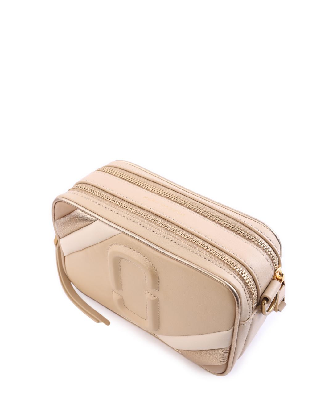 MARC JACOBS Бежевая кожаная сумка через плечо, фото 2