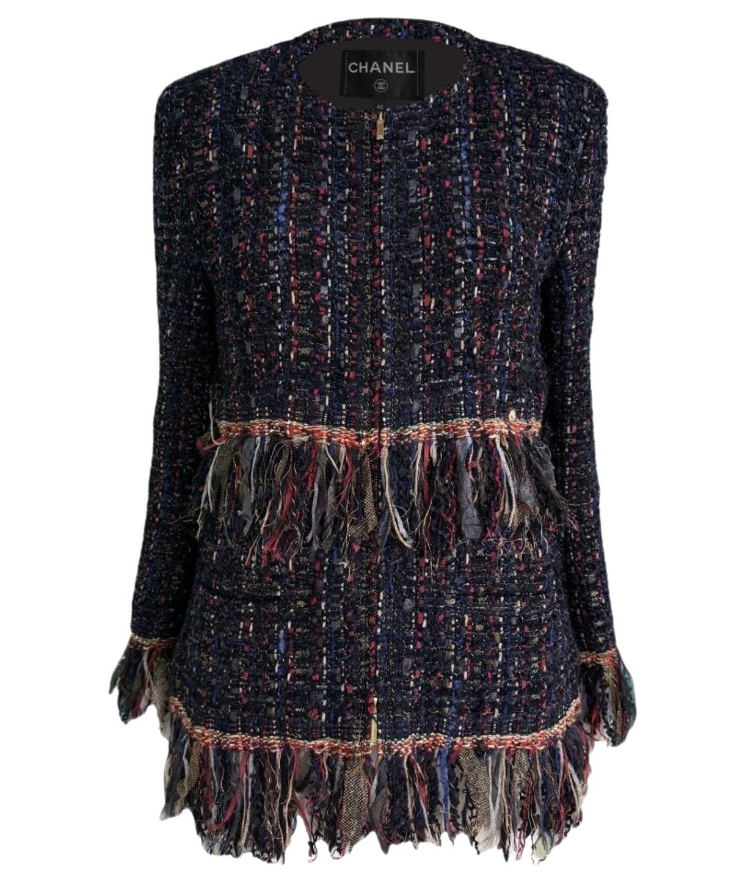 CHANEL Мульти твидовый жакет/пиджак, фото 1