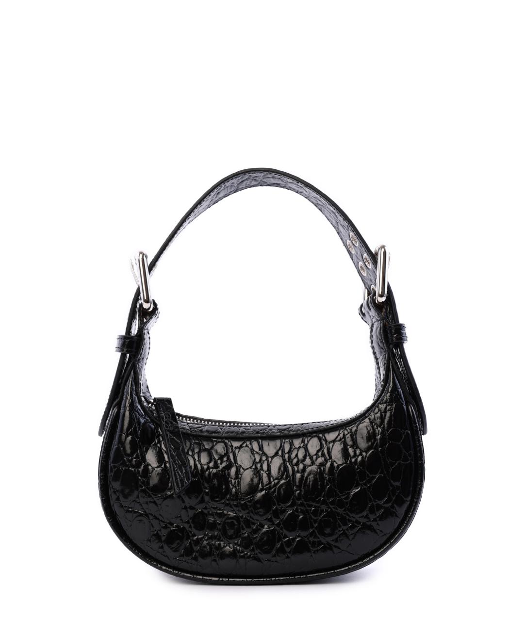 BY FAR Черная кожаная сумка через плечо, фото 1