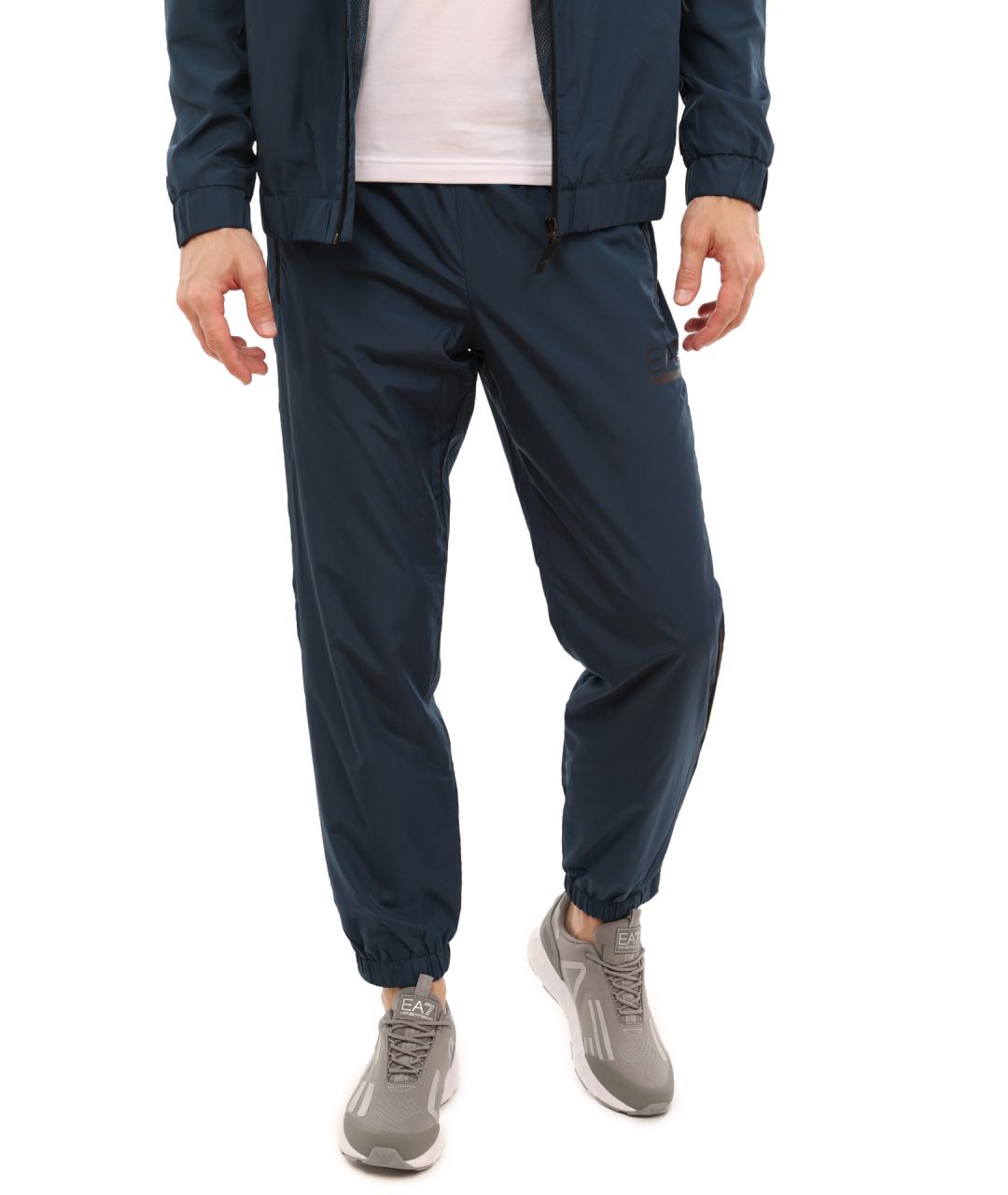 EA7 Синий полиэстеровый спортивный костюм, фото 3