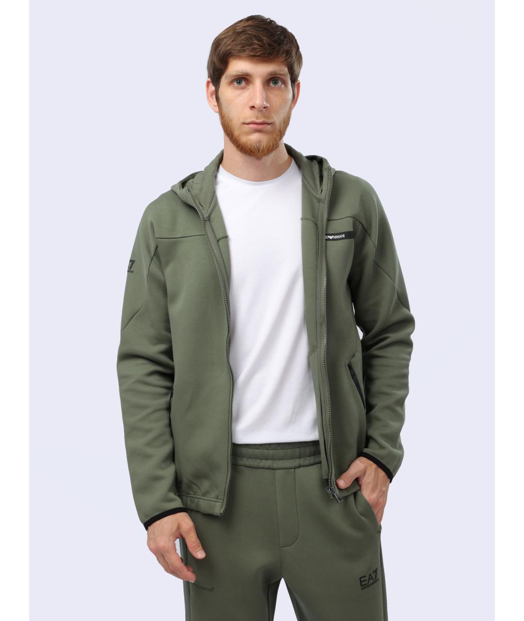 EA7 Хаки повседневный костюм, фото 3