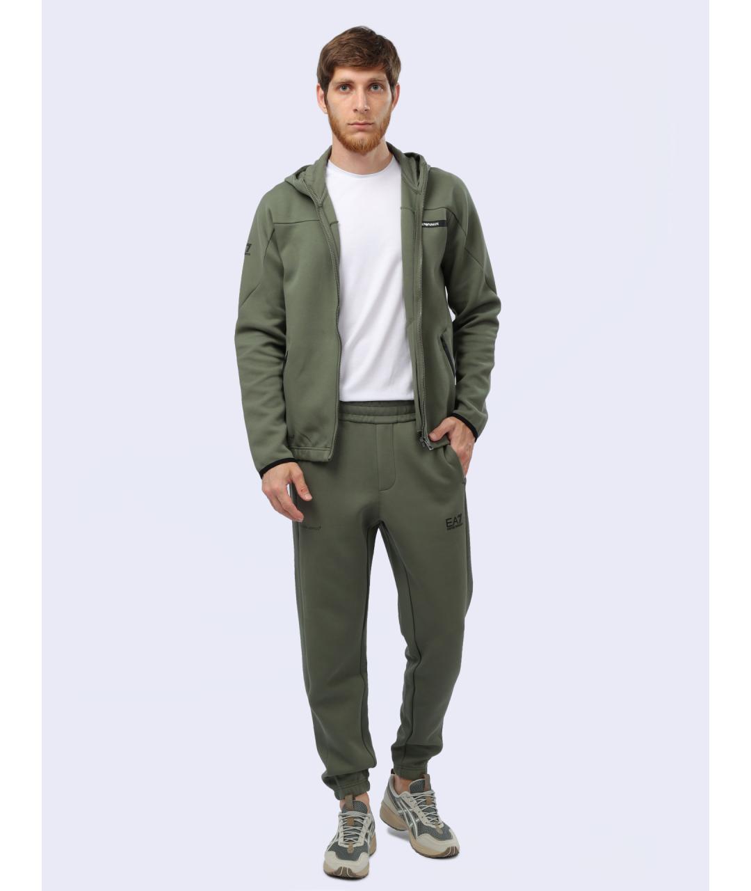 EA7 Хаки повседневный костюм, фото 9