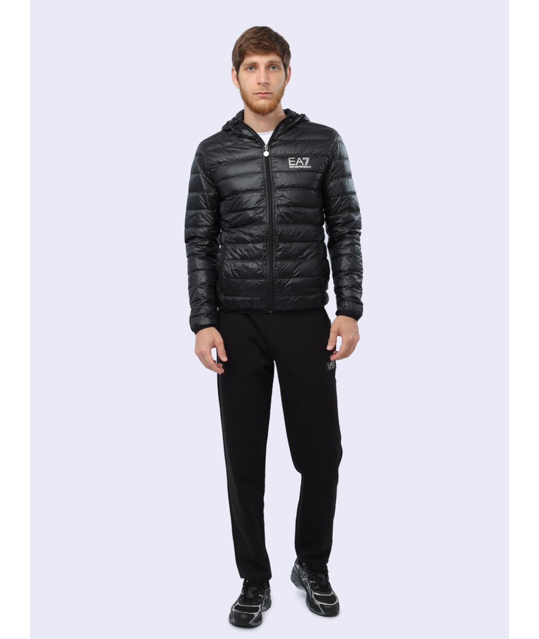 EA7 Черная куртка, фото 2