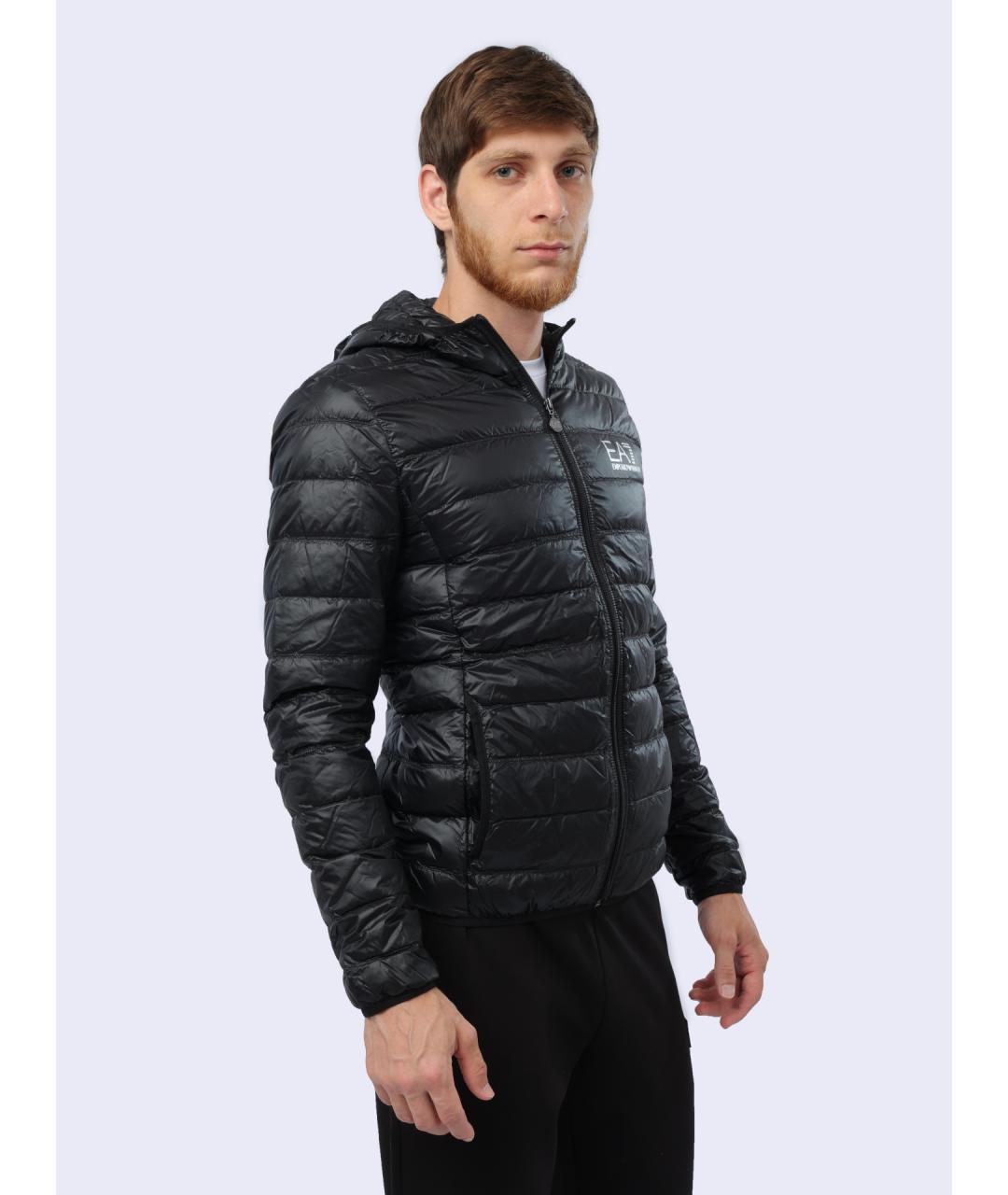 EA7 Черная куртка, фото 5