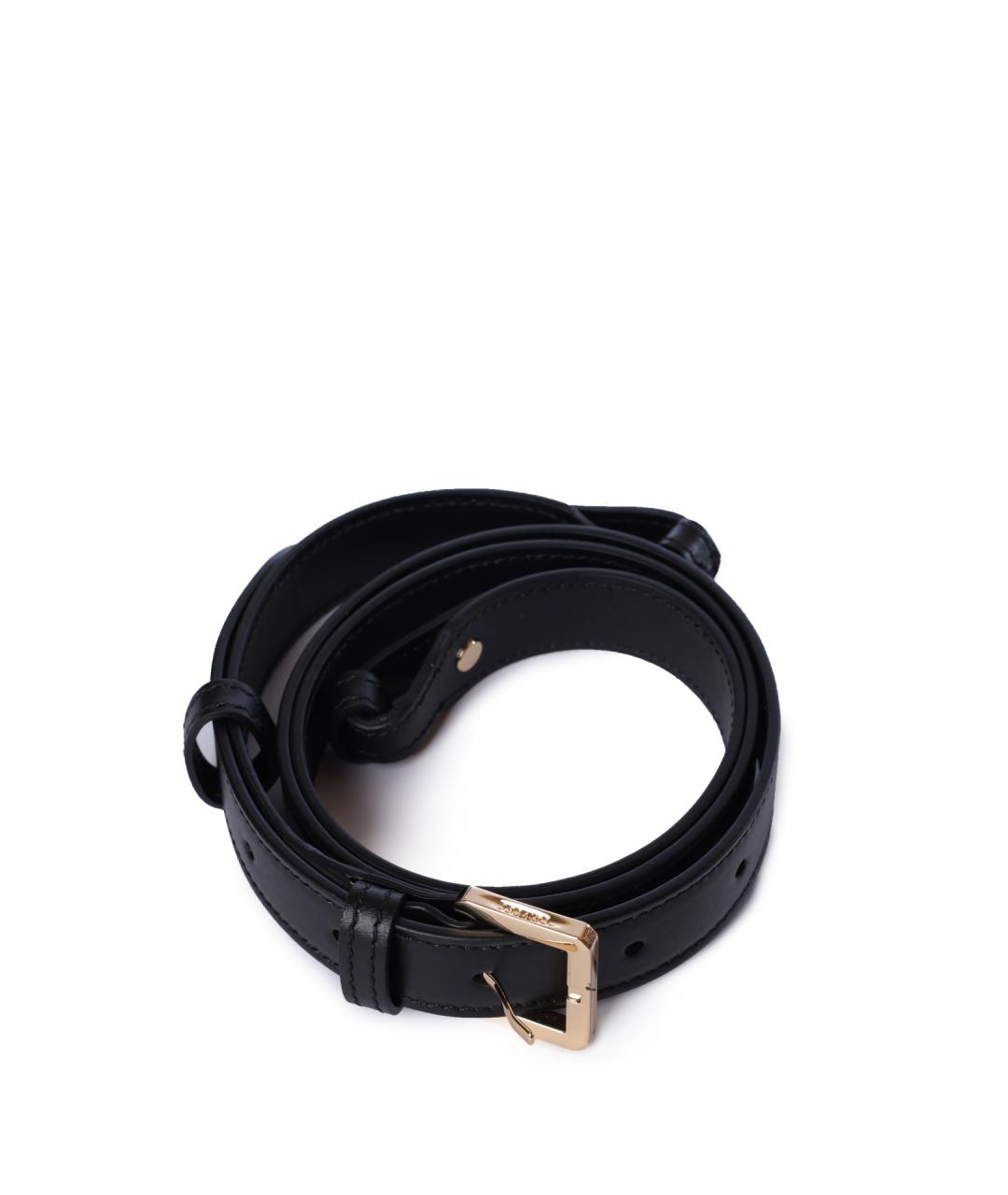 LANCEL Черная кожаная сумка через плечо, фото 5