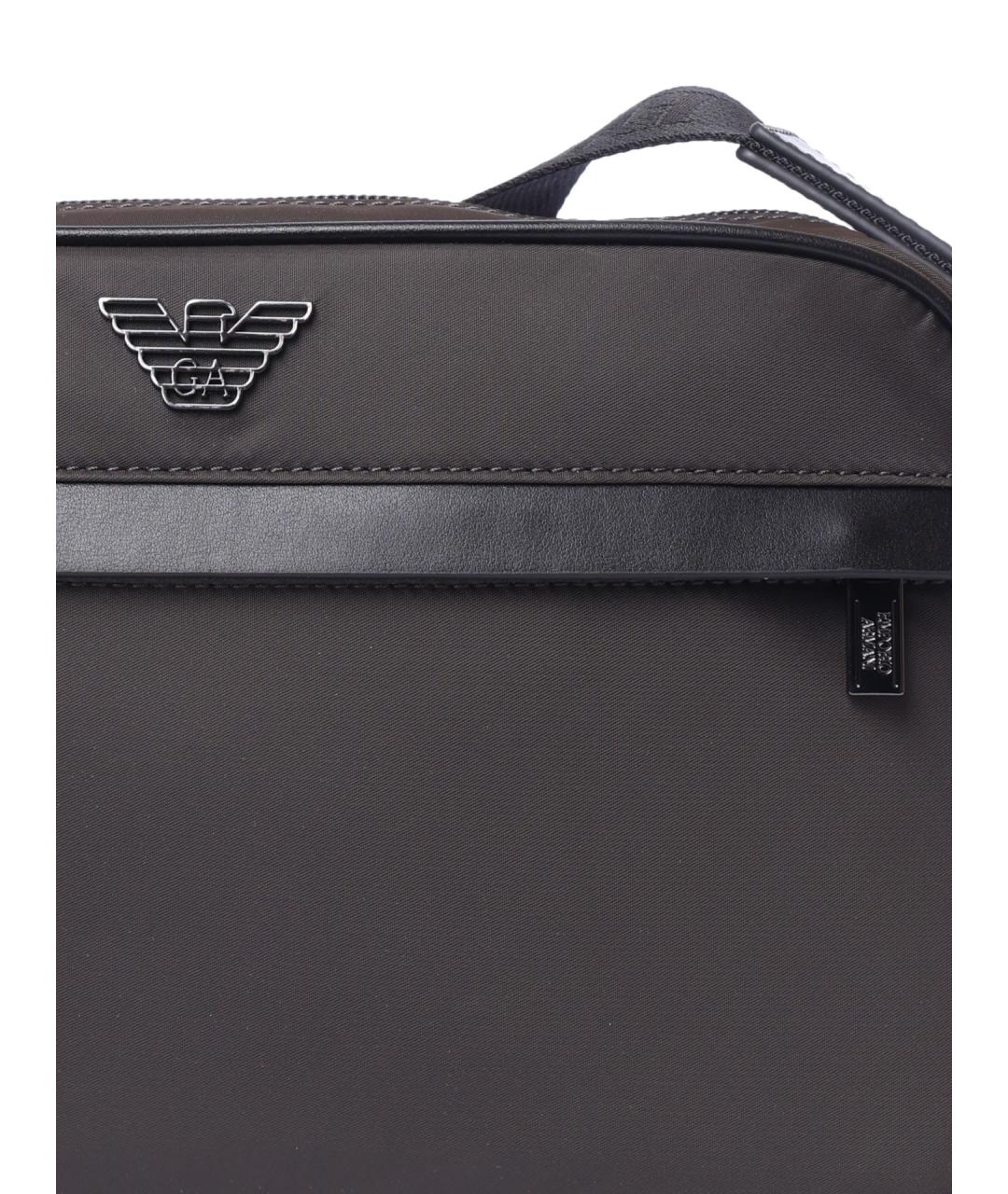 EMPORIO ARMANI Серая сумка на плечо, фото 3