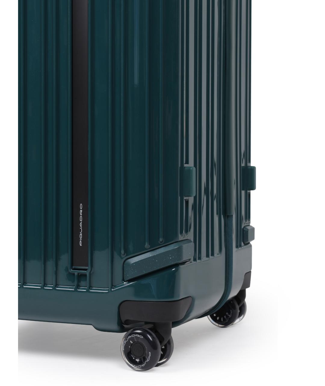 PIQUADRO Зеленый чемодан, фото 4