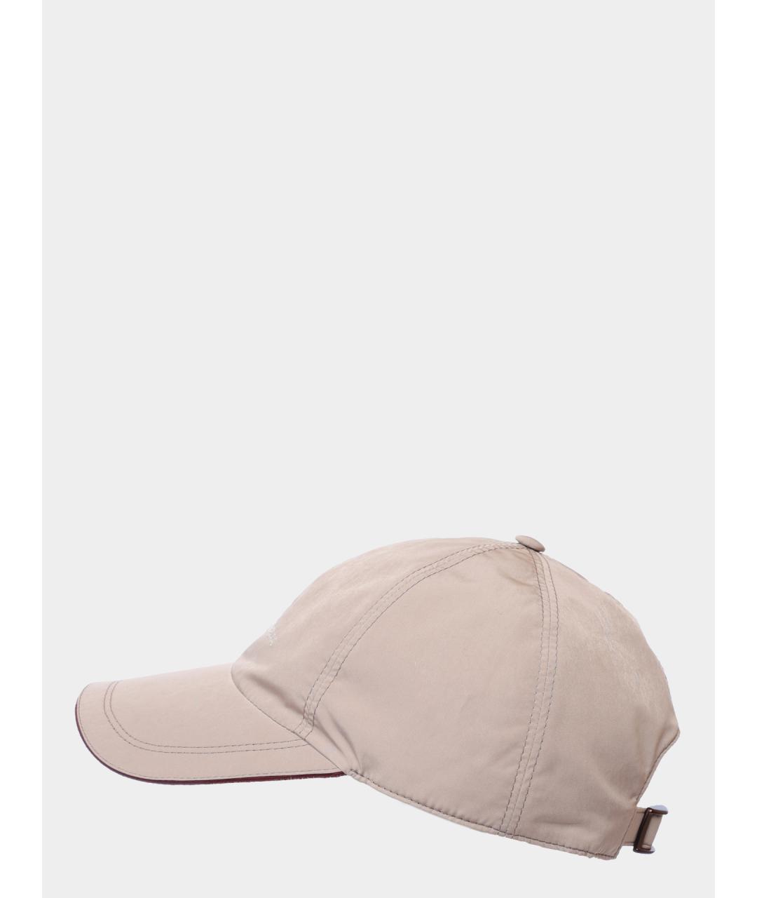 BRUNELLO CUCINELLI Бежевая синтетическая кепка/бейсболка, фото 2