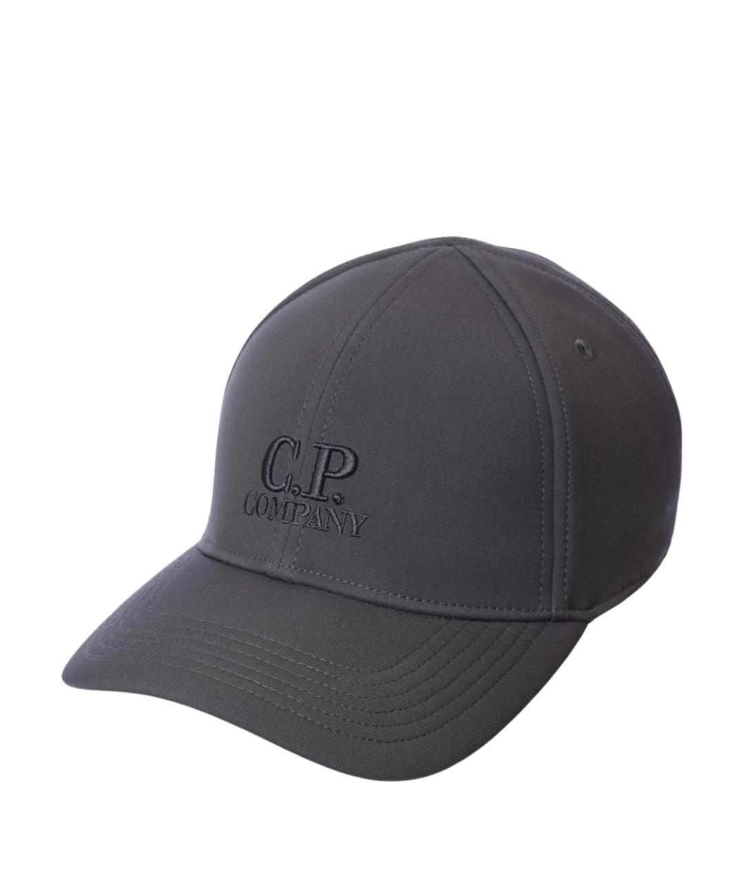 CP COMPANY Серая синтетическая кепка/бейсболка, фото 1