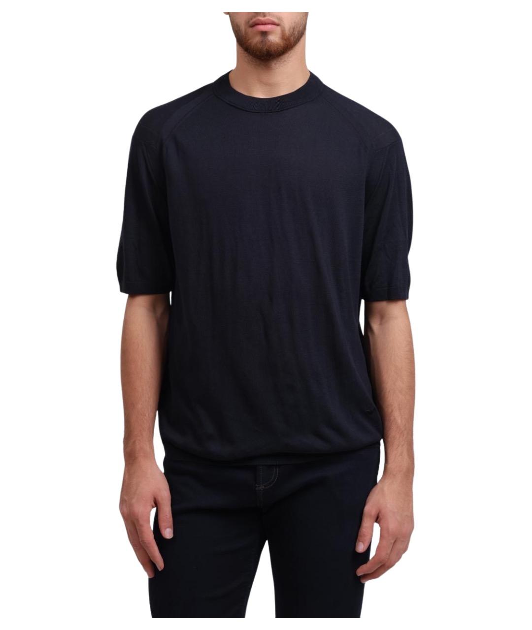 EMPORIO ARMANI Синий джемпер / свитер, фото 1