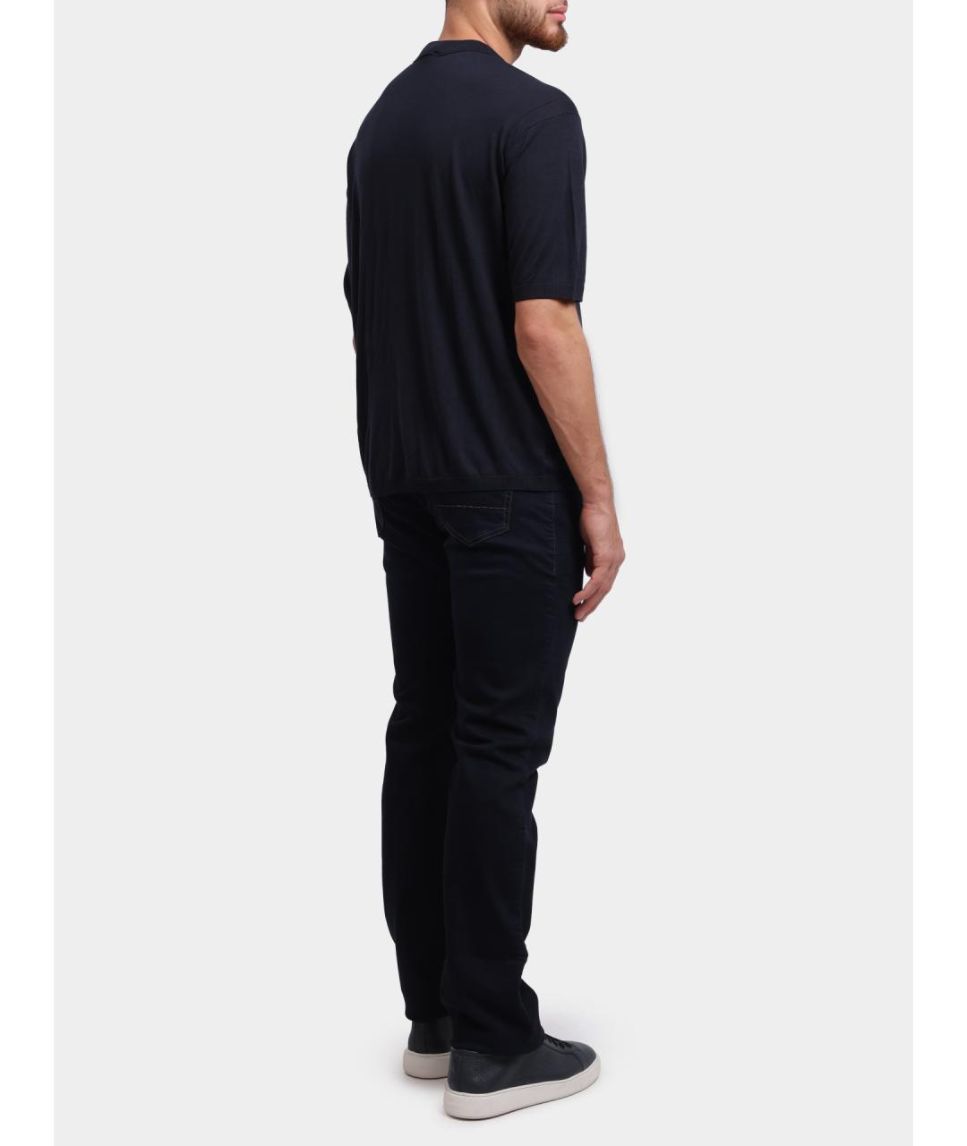 EMPORIO ARMANI Синий джемпер / свитер, фото 4