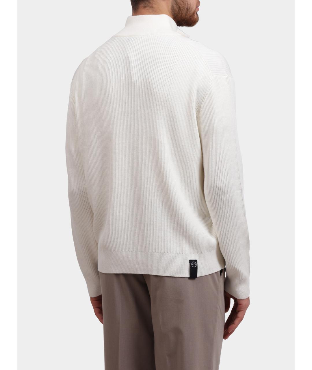 ARMANI EXCHANGE Белый хлопковый кардиган, фото 4