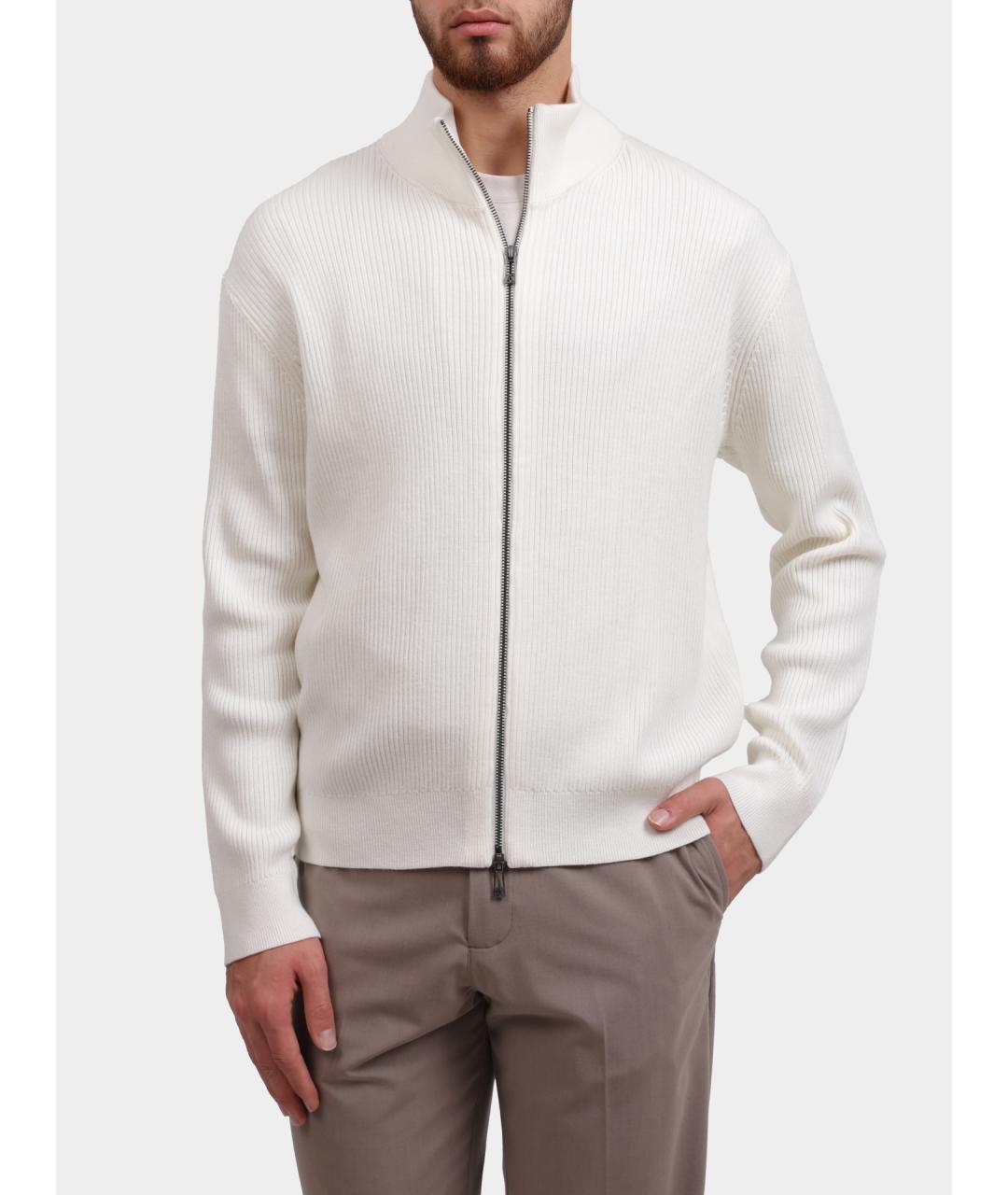 ARMANI EXCHANGE Белый хлопковый кардиган, фото 5