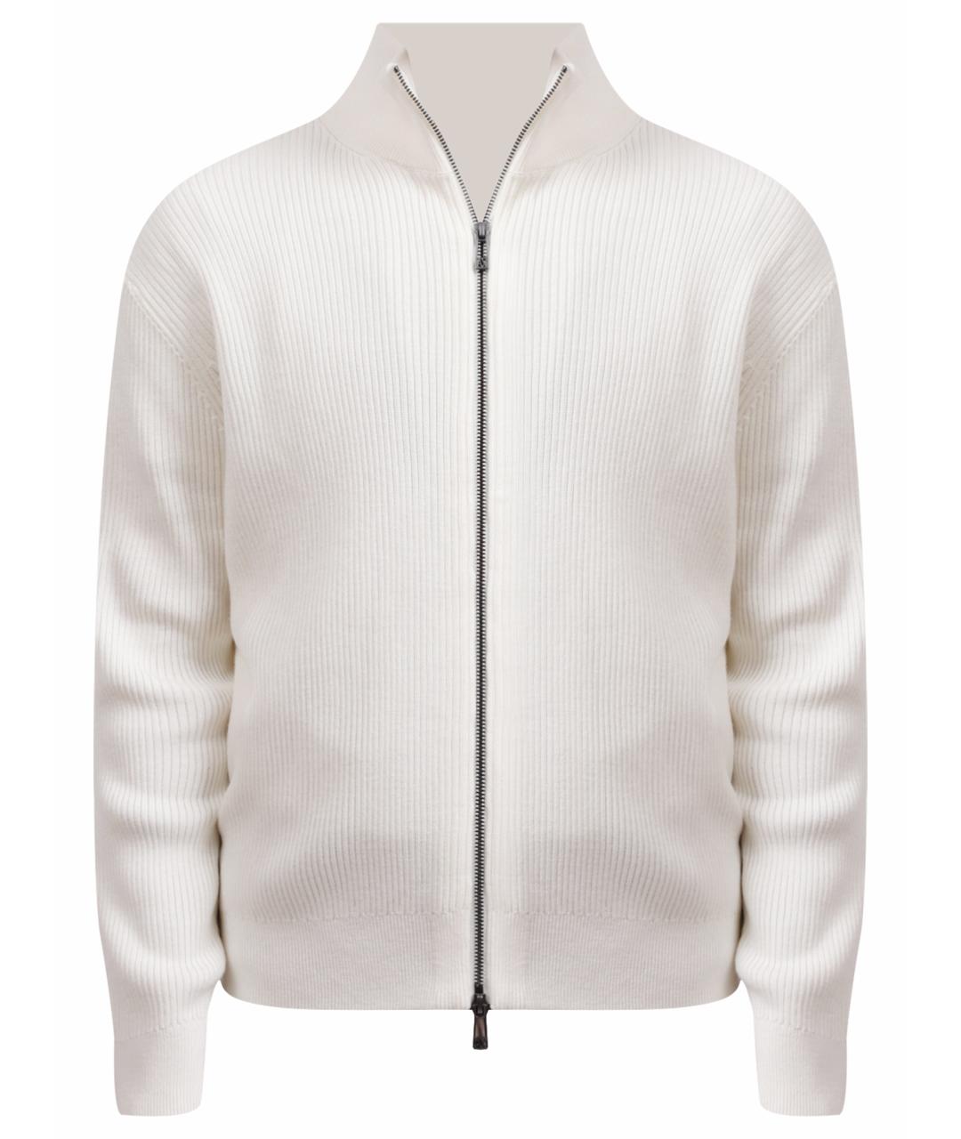 ARMANI EXCHANGE Белый хлопковый кардиган, фото 1