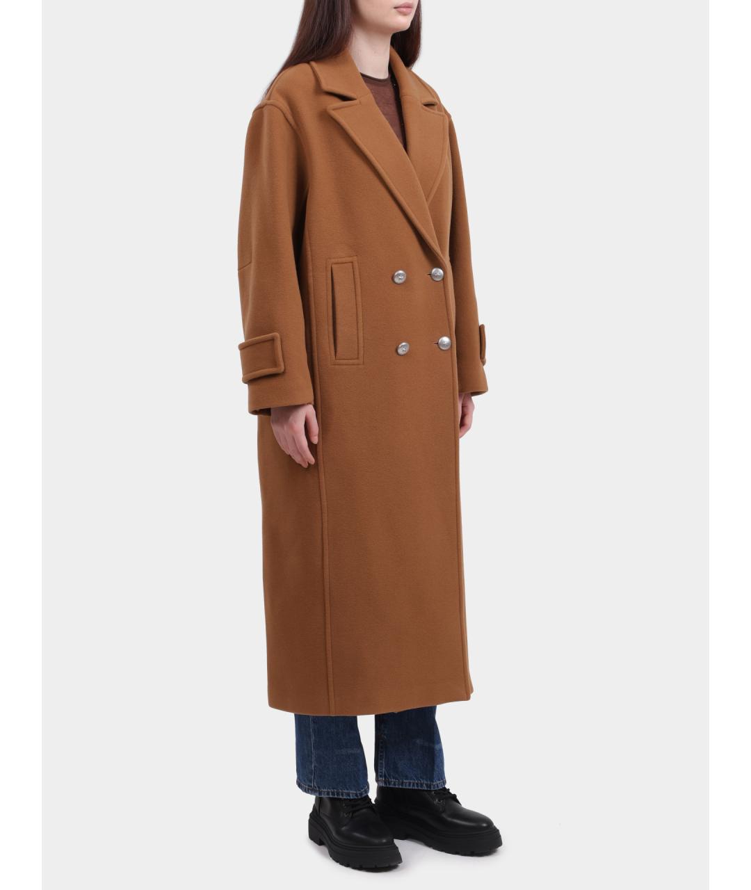 PINKO Коричневое пальто, фото 3