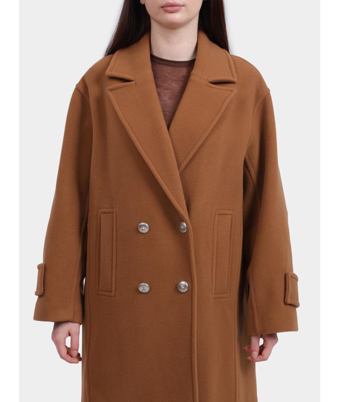 PINKO Коричневое пальто, фото 2