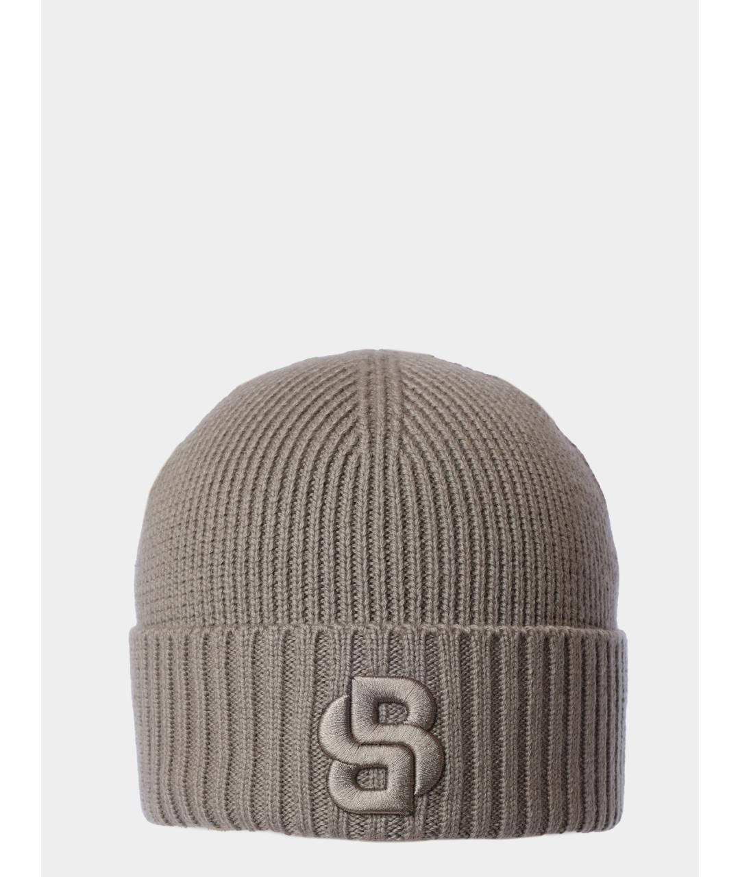 HUGO BOSS Коричневая шерстяная шапка, фото 3