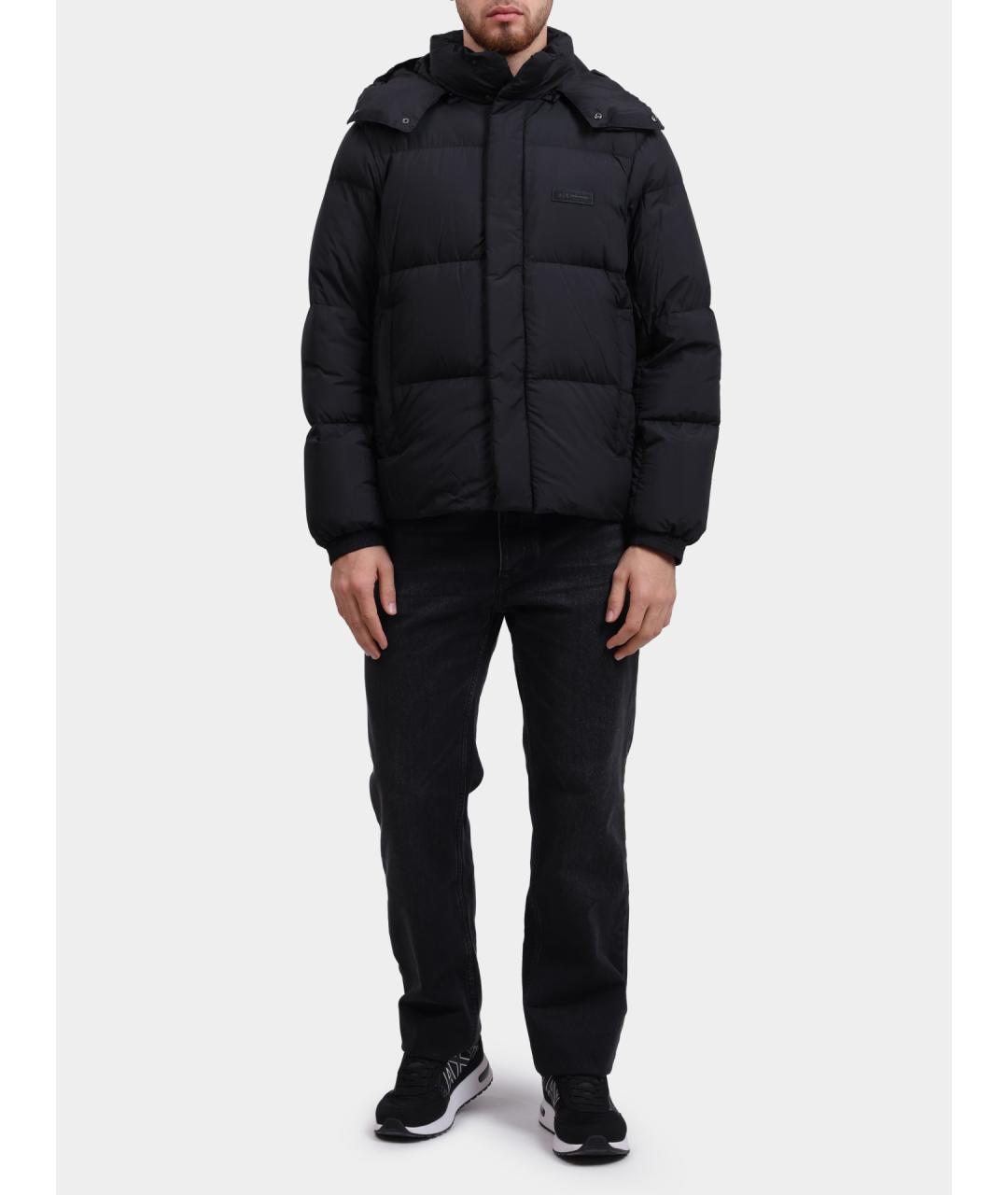 ARMANI EXCHANGE Черная полиамидовая куртка, фото 2