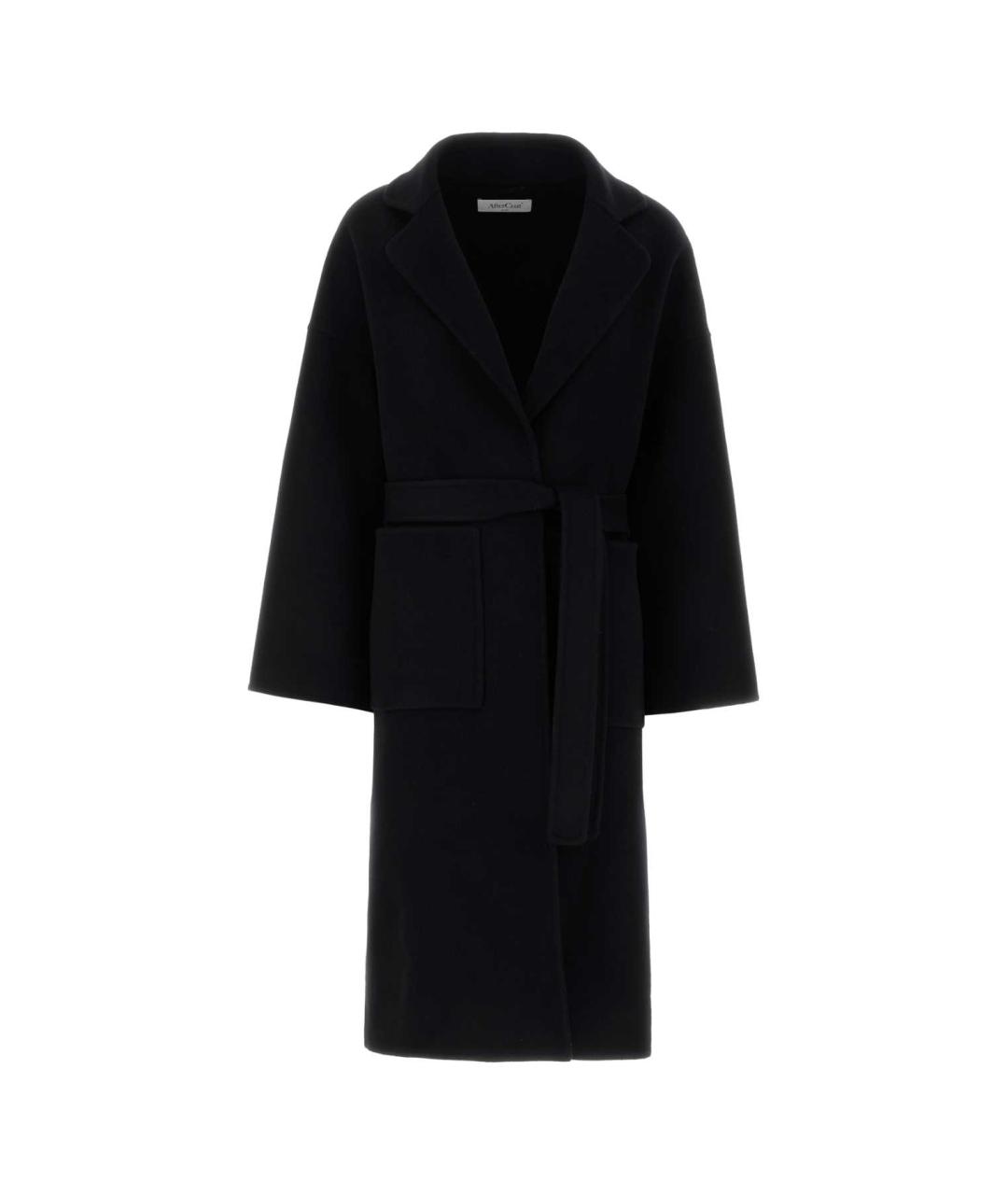 AFTERCOAT Черное шерстяное пальто, фото 1