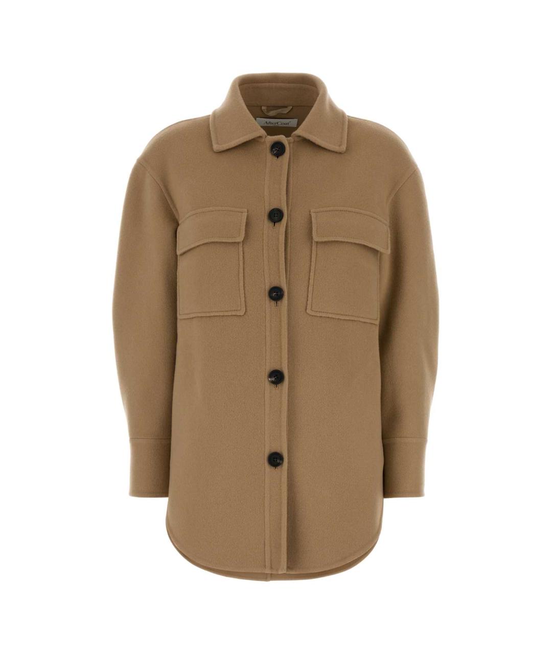 AFTERCOAT Бежевая шерстяная куртка, фото 1