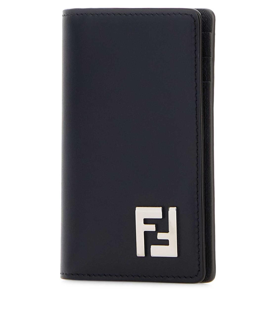 FENDI Темно-синий кожаный кардхолдер, фото 2
