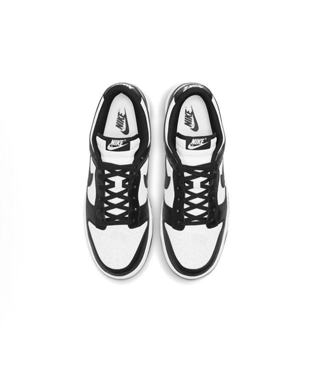 NIKE Черные кожаные низкие кроссовки / кеды, фото 3