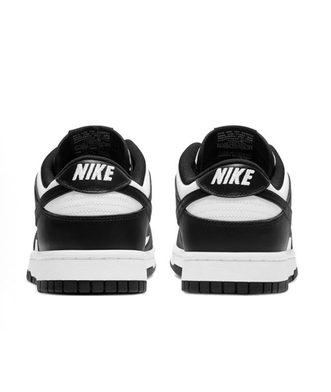 NIKE Черные кожаные низкие кроссовки / кеды, фото 4