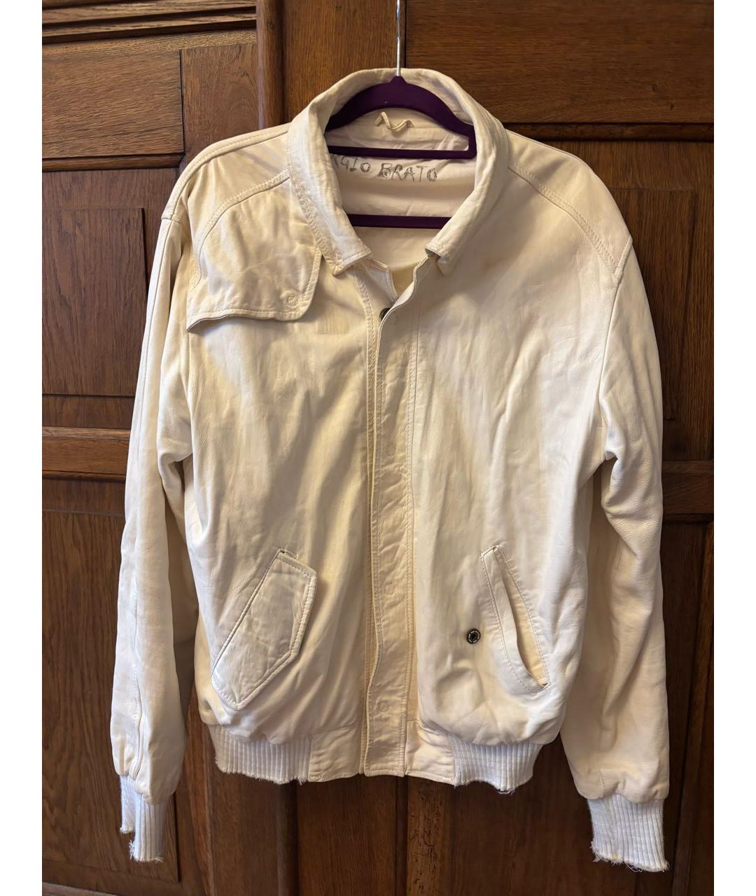 GIORGIO BRATO Бежевая кожаная куртка, фото 4