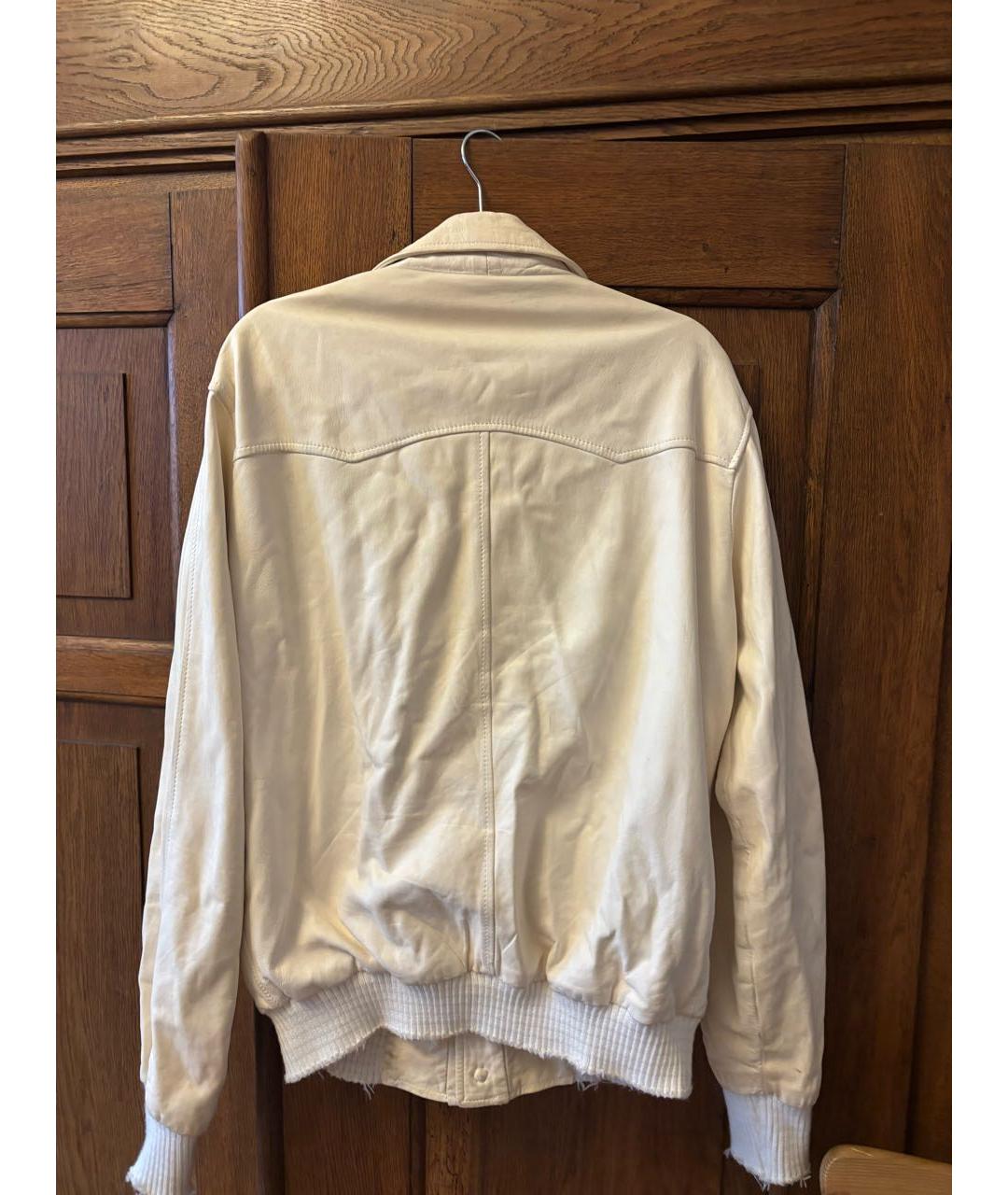 GIORGIO BRATO Бежевая кожаная куртка, фото 2