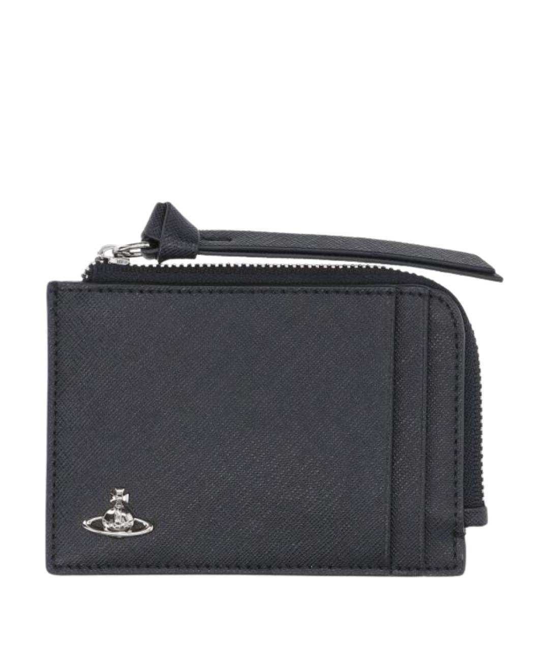 VIVIENNE WESTWOOD Черный полиуретановый кошелек, фото 1