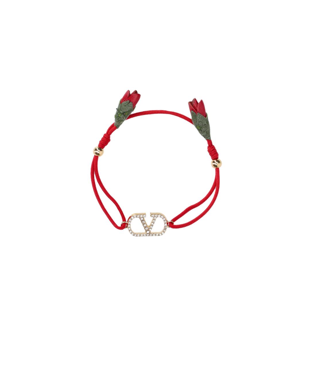 VALENTINO Красный латунный браслет, фото 3