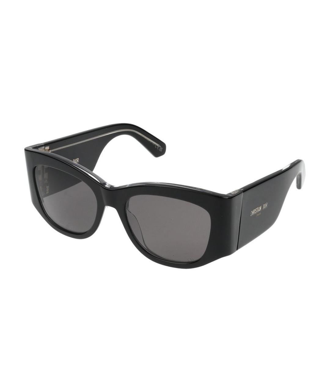 CHRISTIAN DIOR Черные пластиковые солнцезащитные очки, фото 1