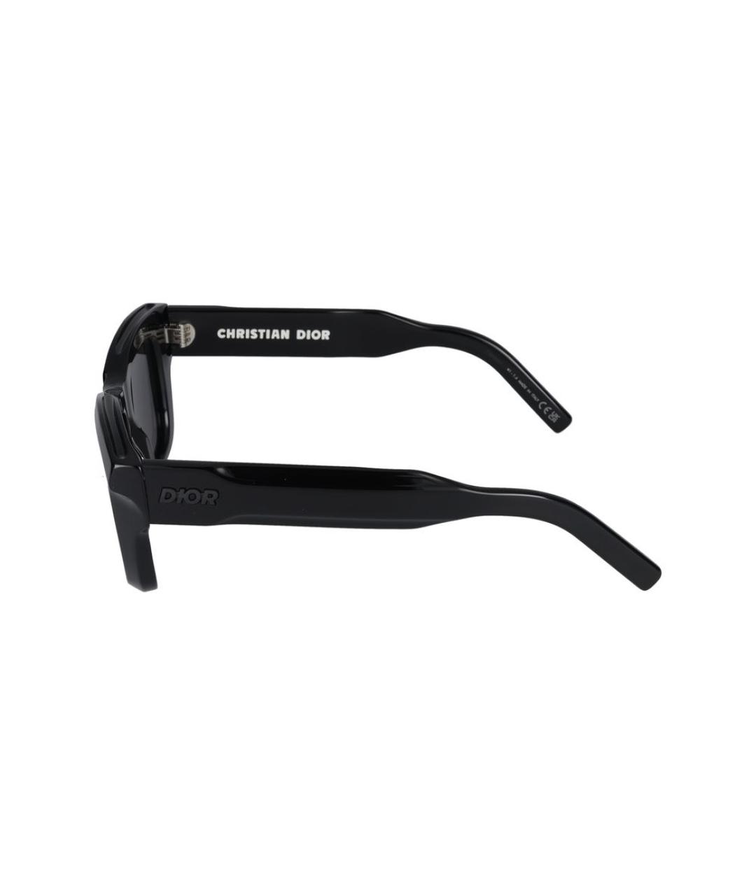CHRISTIAN DIOR Черные пластиковые солнцезащитные очки, фото 3