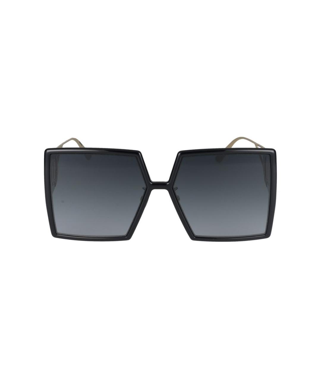 CHRISTIAN DIOR Черные металлические солнцезащитные очки, фото 2