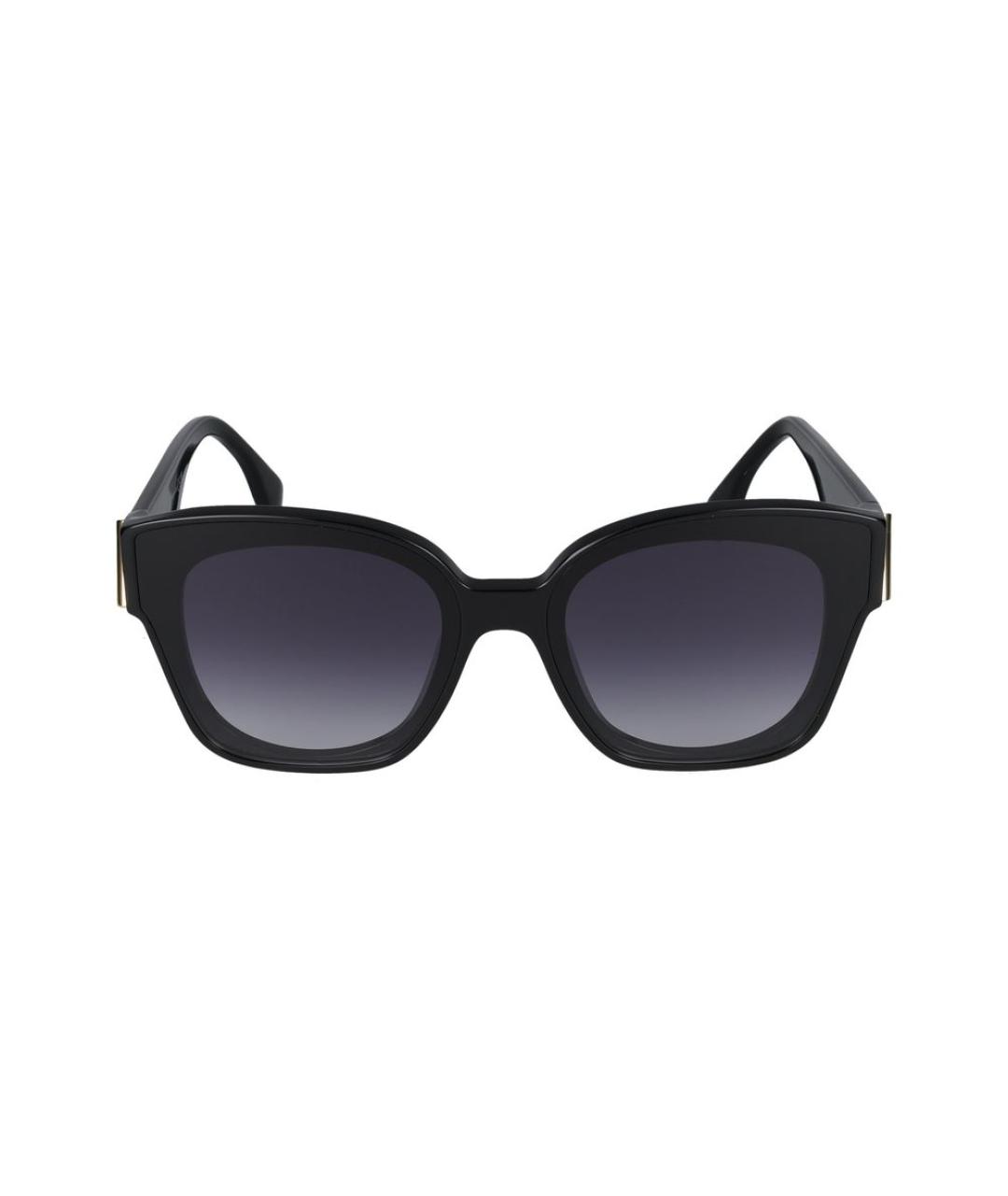 FENDI Черные пластиковые солнцезащитные очки, фото 2