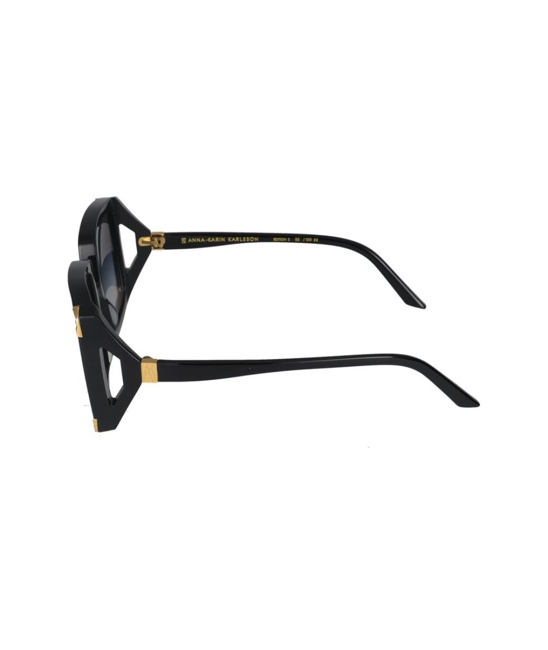 ANNA KARIN KARLSSON Черные пластиковые солнцезащитные очки, фото 3