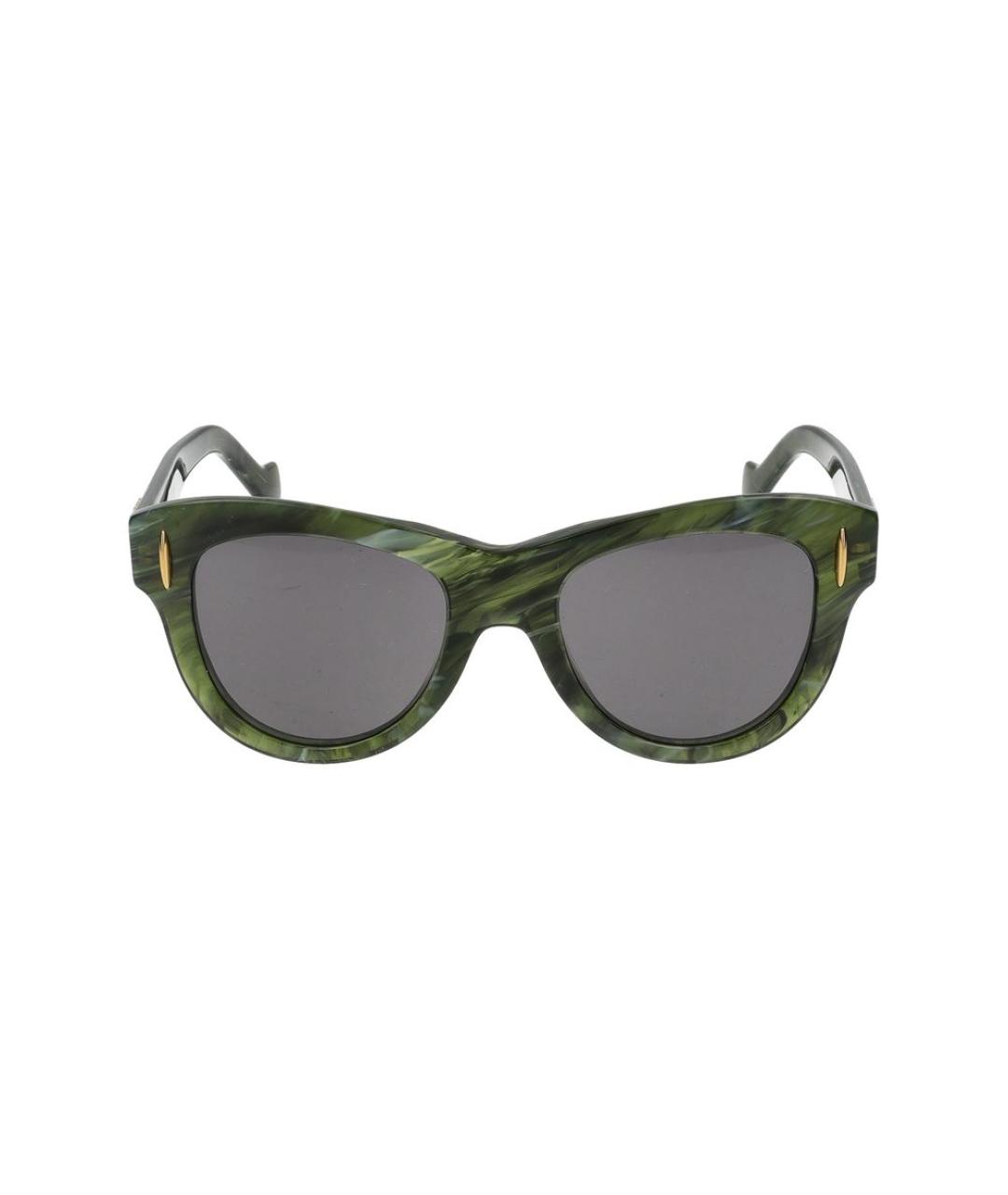 LOEWE Зеленые пластиковые солнцезащитные очки, фото 2
