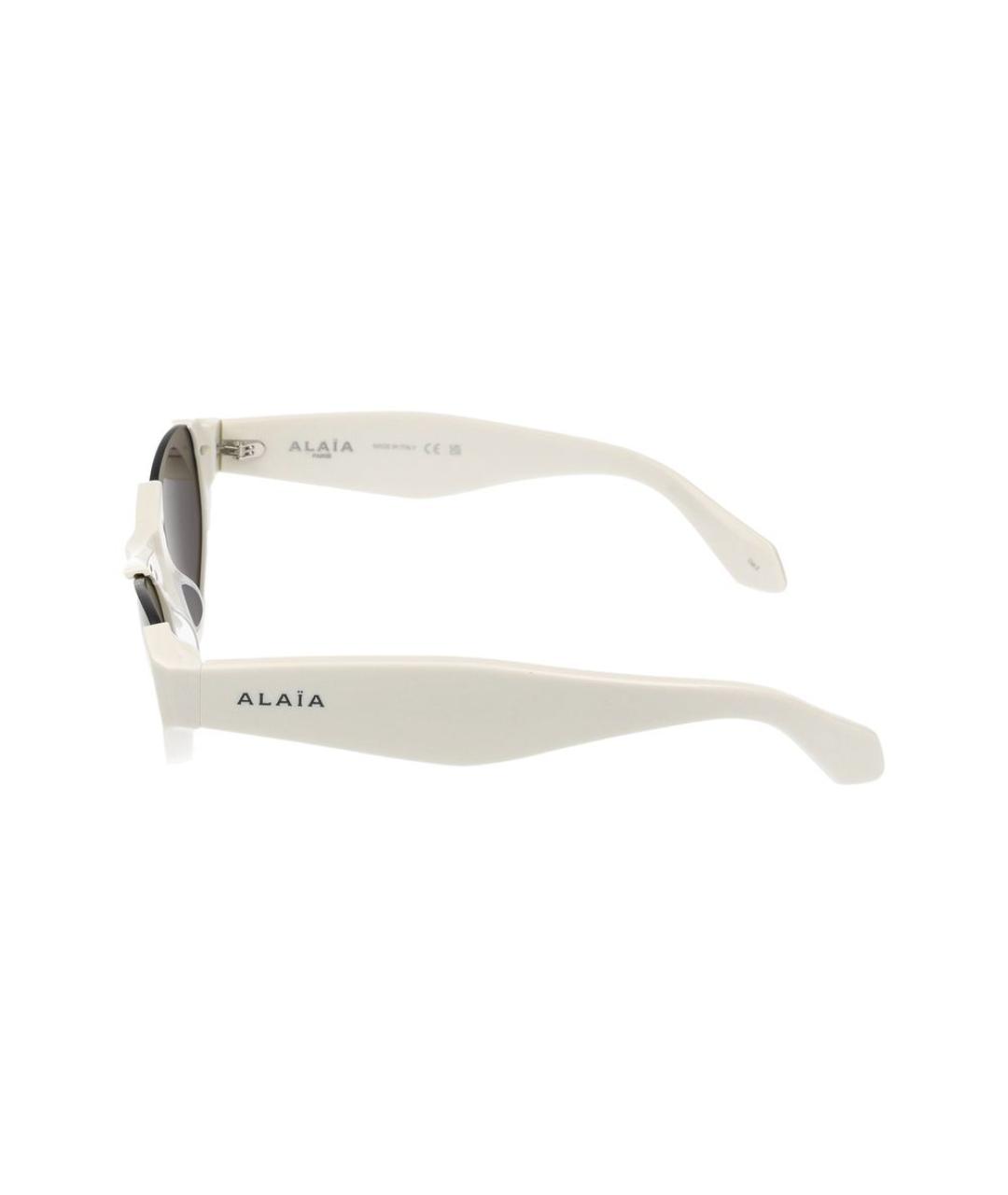 ALAIA Белые пластиковые солнцезащитные очки, фото 3