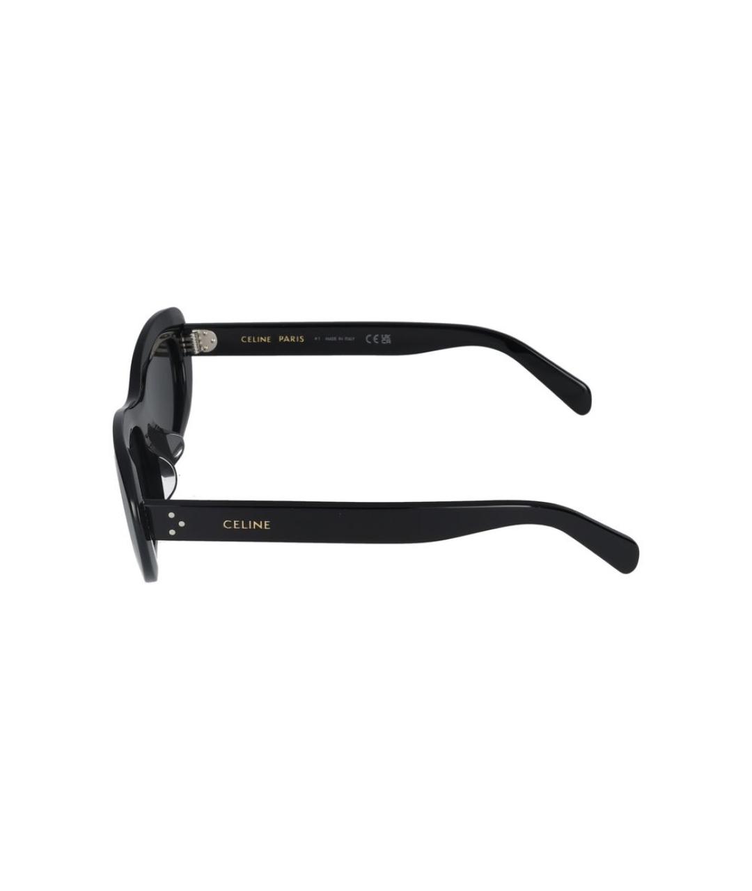 CELINE Черные пластиковые солнцезащитные очки, фото 3