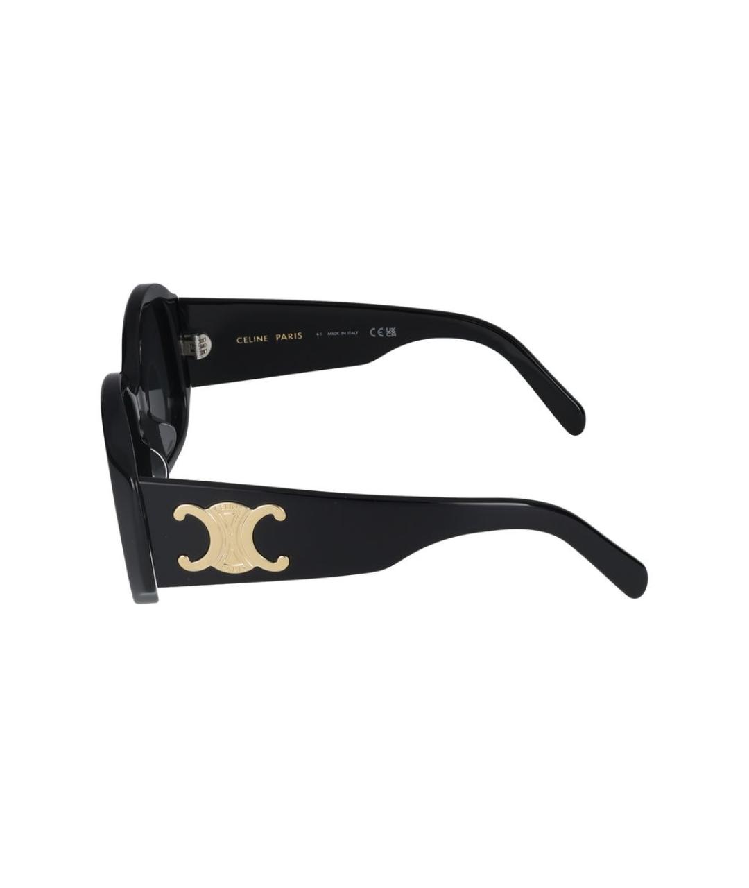 CELINE Черные пластиковые солнцезащитные очки, фото 3