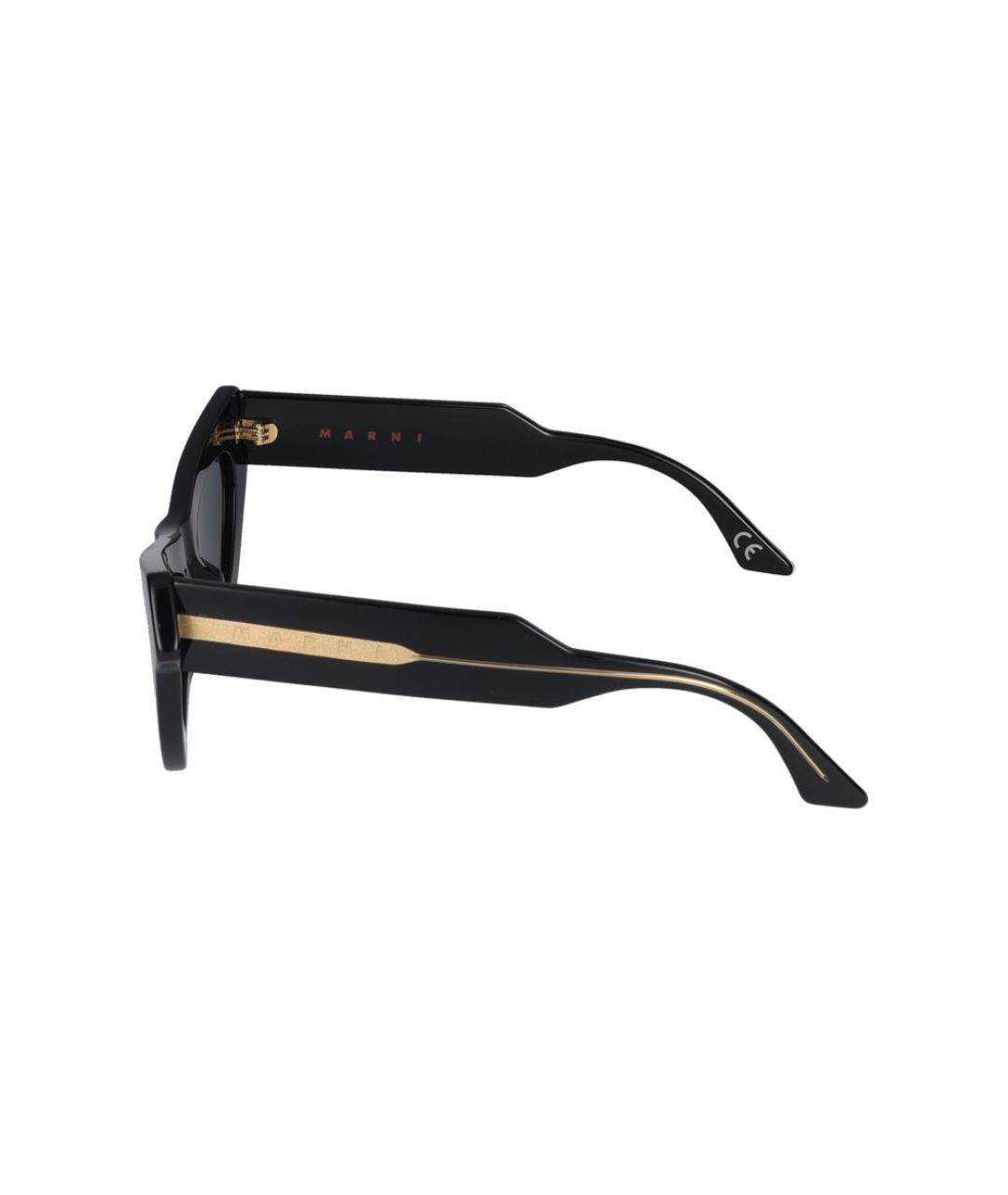 MARNI Черные пластиковые солнцезащитные очки, фото 3