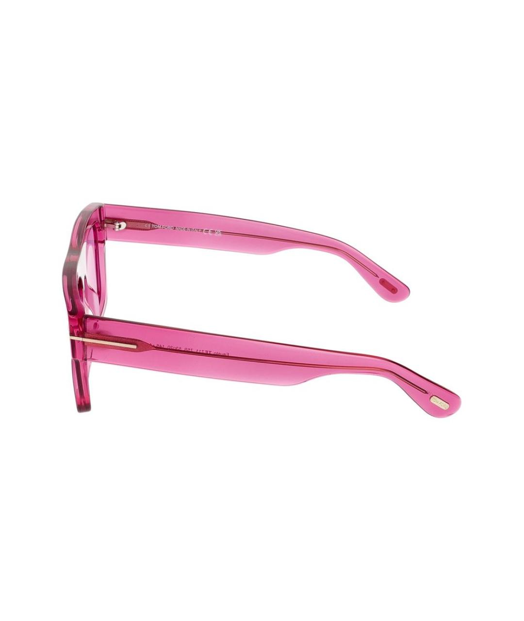 TOM FORD Розовые пластиковые солнцезащитные очки, фото 2