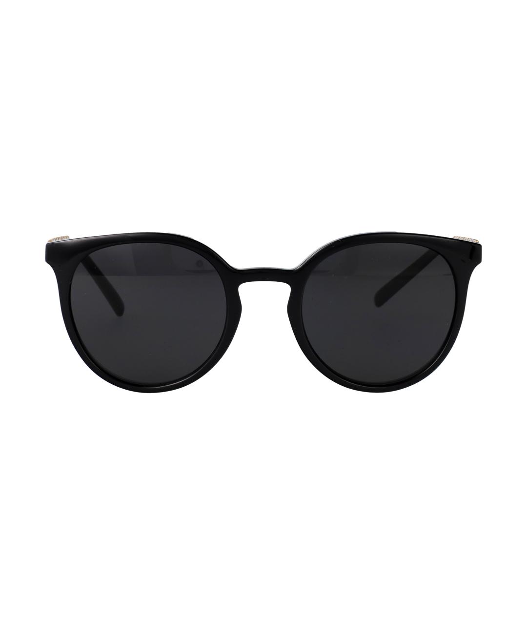 DOLCE&GABBANA Черные металлические солнцезащитные очки, фото 2