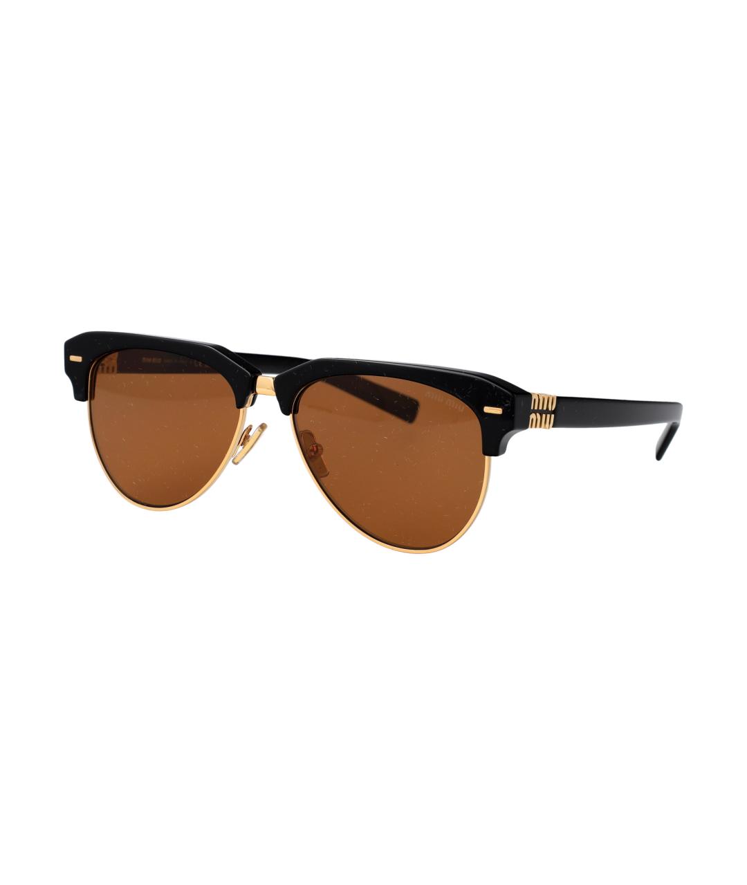MIU MIU Черные солнцезащитные очки, фото 1