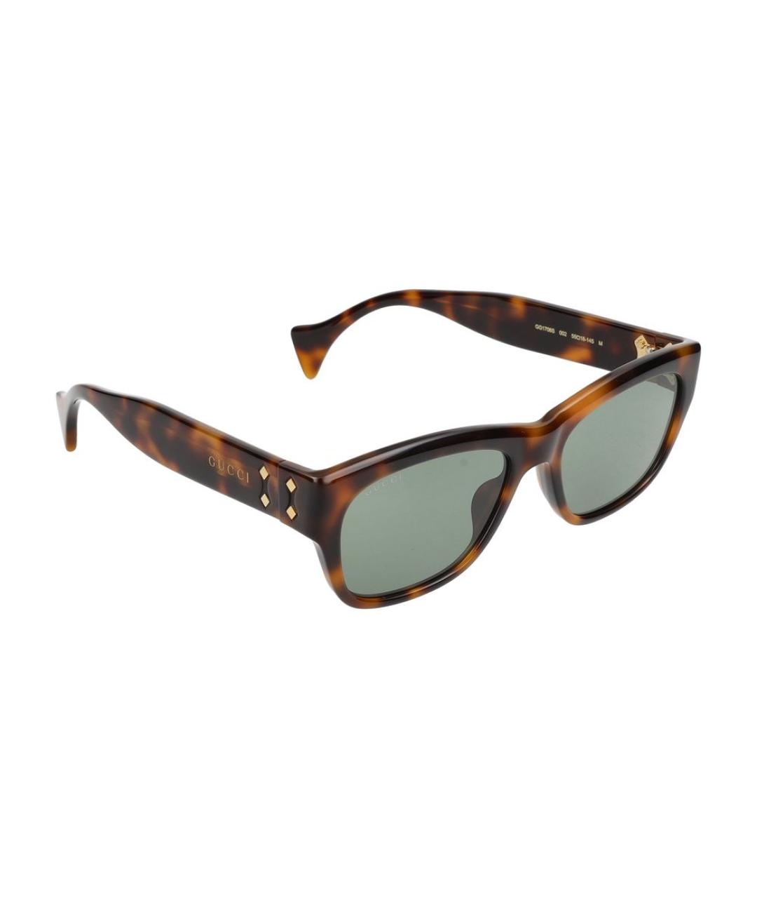 GUCCI Коричневые солнцезащитные очки, фото 4