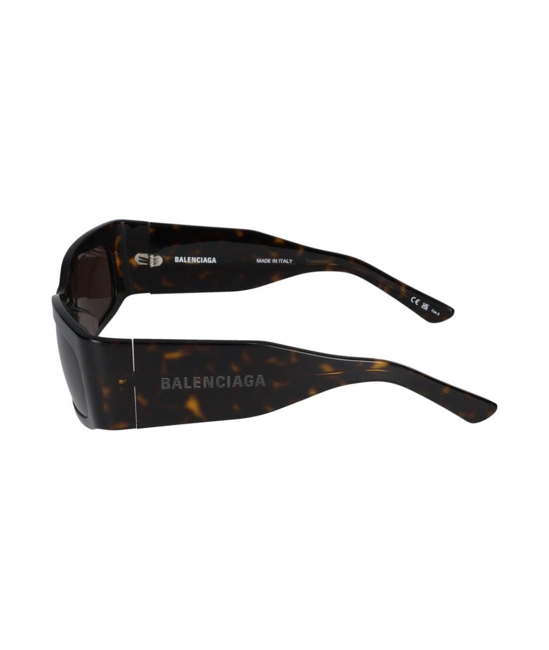 BALENCIAGA Коричневые солнцезащитные очки, фото 3